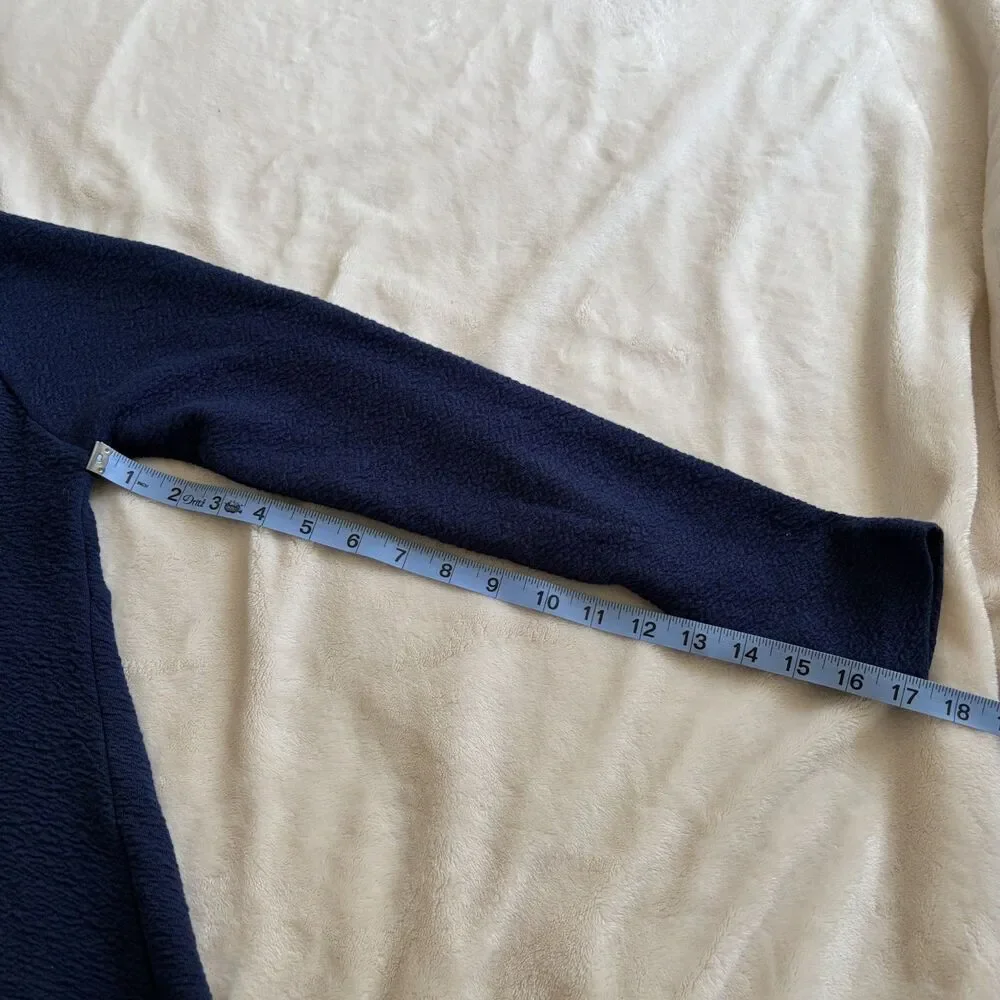 Anthropologie Maeve Navy Blue Knit Top Size XS